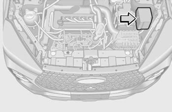 Определение местоположения идентификатора двигателя Chery Indis в моторном отсеке