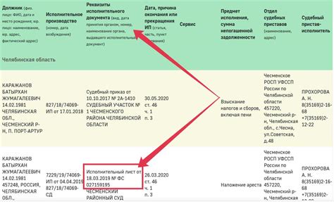 Определение номера дела в бумажном документе исполнительного листа