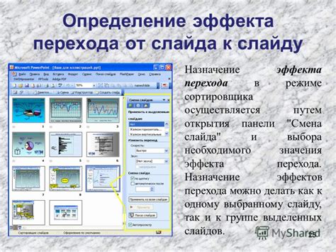 Определение перехода к конкретному слайду в презентации