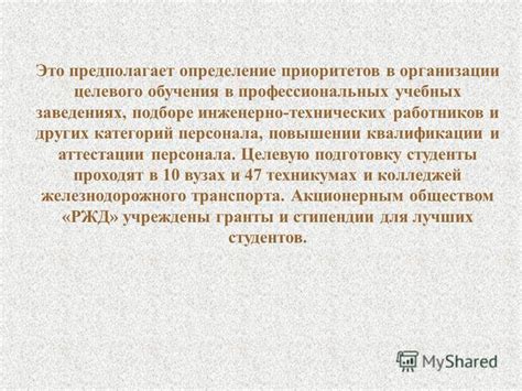 Определение профессиональных приоритетов через практику в колледже