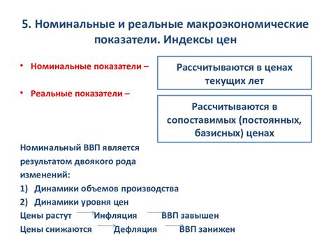 Определение различий между номинальными и реальными значениями