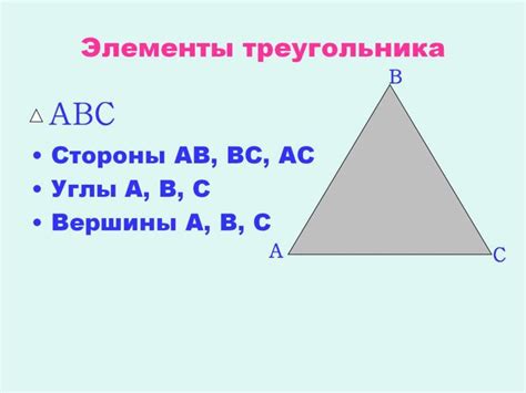 Определение треугольника и его основные элементы