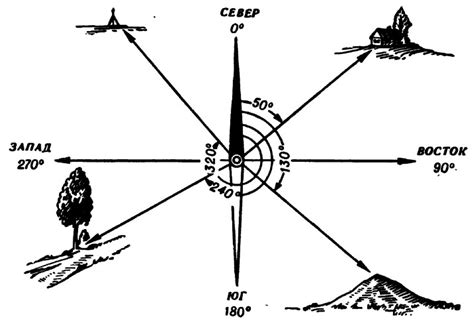 Ориентирование по северу с помощью природных ориентиров