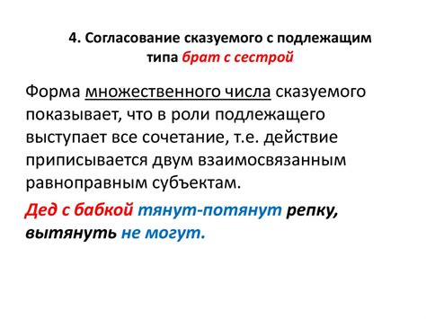 Основные аспекты понимания подлежащего и сказуемого