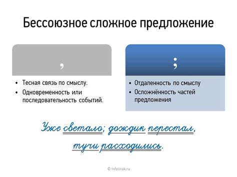 Основные ориентиры при употреблении запятой в составных предложениях