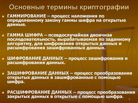 Основные понятия и термины криптографии