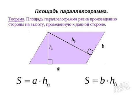 Основные шаги и параметры приведения площади параллелограмма к числовому значению