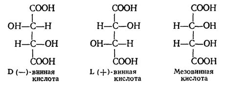 Особенности винной кислоты L