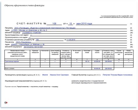 Особенности заполнения счет-фактуры для различных видов товаров