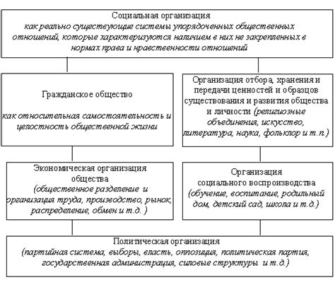 Особенности понимания социальной организации и социальной градации в обществе