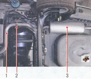Особенности расположения фильтра очистки отработавших газов на автомобиле Лада 2114