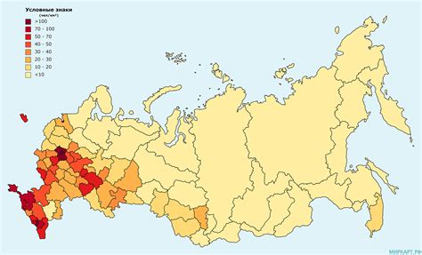 Особенности распределения населения в зависимости от климатического окружения