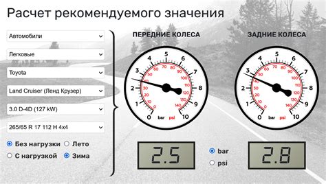 Особенности регулировки давления в шинах в холодное время года