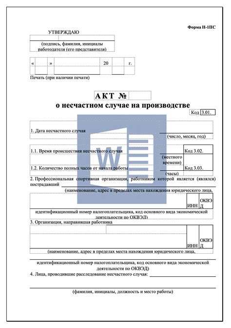 Особенности составления и заполнения формы Н 1ПС