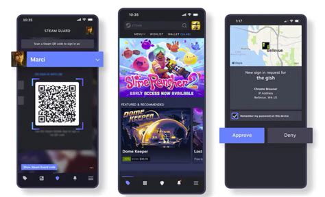 Открытие qr кодов в Steam через мобильное приложение