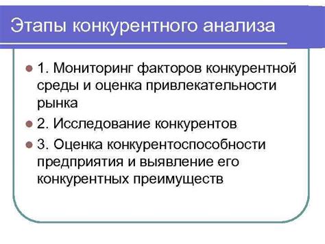 Оценка конкурентной среды при помощи анализа рынка