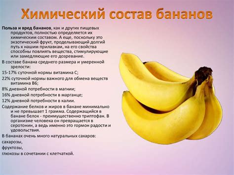 Питательное значение и химический состав сушеных бананов