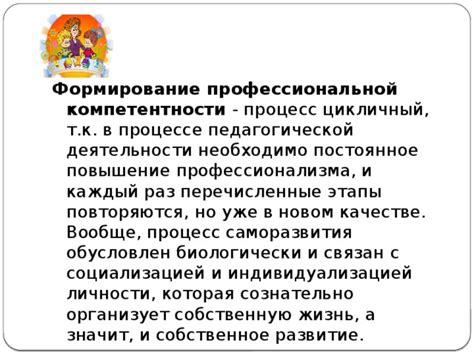 Повышение уровня профессиональной компетентности и саморазвития