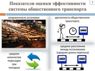 Повышение эффективности передвижений между различными видами общественного транспорта