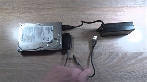 Подключение хард диска через универсальный адаптер USB