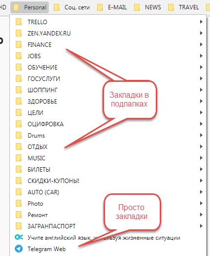 Подпапки внутри папки "Мультимедиа"