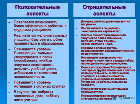 Положительные и отрицательные аспекты эмоциональной неудовлетворенности