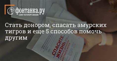 Почему стоит помочь другим и стать донором ценной жидкой ткани