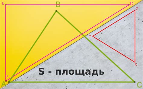 Практические применения нахождения площади треугольника с осью симметрии