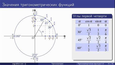 Применение тригонометрии в геометрии и физике