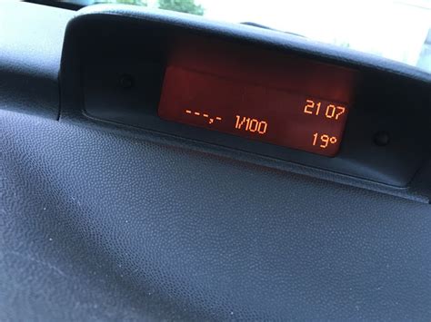 Принцип измерения температуры в автомобиле Peugeot 307