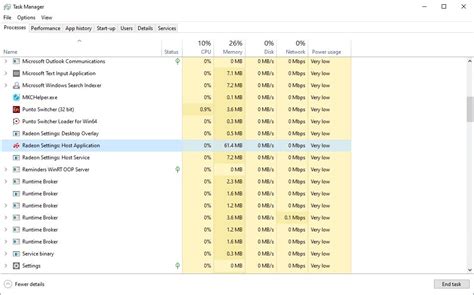 Причины потребности в отключении службы Radeon Settings Host Service