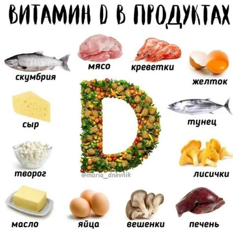 Продукты, богатые витамином D: таблица содержания витамина D в различных источниках питания