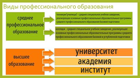 Профессиональное обучение и перспективные направления образования в учебном заведении