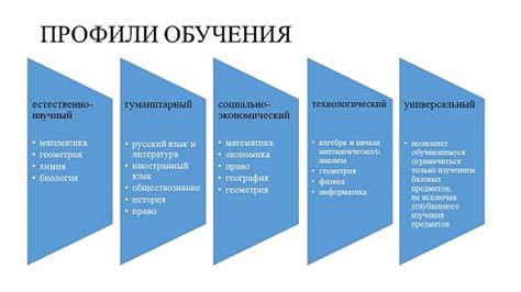 Профили учебной подготовки и направления обучения в университете А.Н. Косыгина