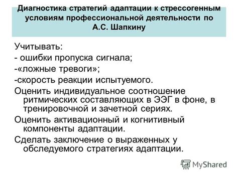 Психологические фасеты тревоги в отношении профессиональной деятельности