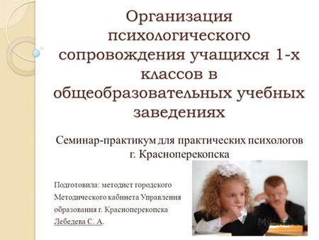 Работа в учебных заведениях: границы возможностей психологического сопровождения