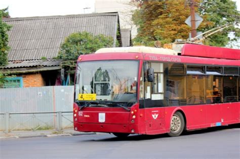 Работа системы троллейбусного транспорта в городе