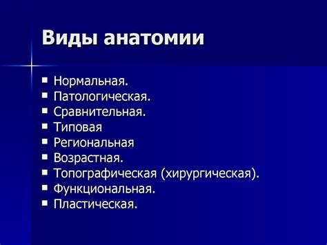 Раздел 1: Зонирование исследования анатомии человека