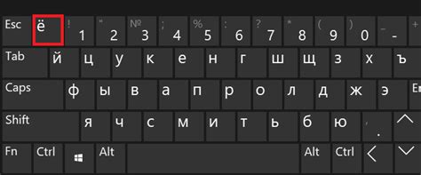 Размещение буквы Е на клавиатуре ноутбука