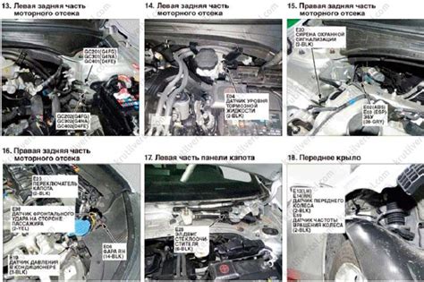 Размещение и задачи основных компонентов в автомобиле Kia Spectra