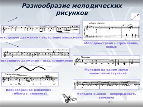 Разнообразие мелодических фраз