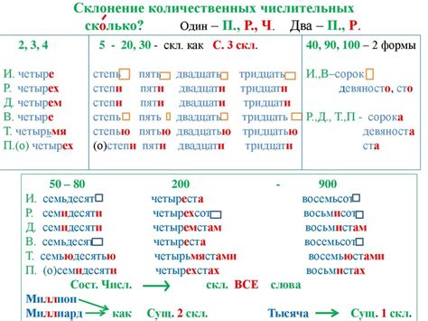 Разнообразие оформления числительных в русском языке