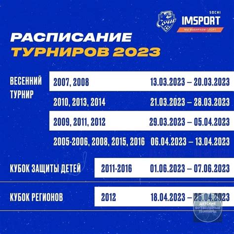 Разнообразные места для впечатляющего события и актуальное расписание