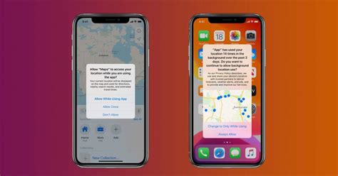 Разрешение доступа к местоположению для приложений на iPhone