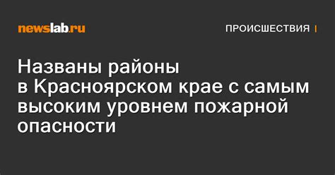 Районы с высоким уровнем пожарной активности