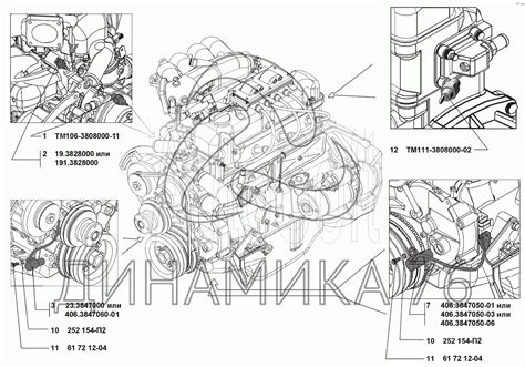 Расположение датчика смазки на ГАЗели 4216