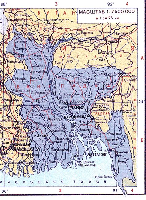 Расположение и границы Бангладеш: о реках и географическом положении