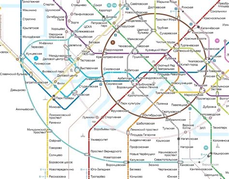 Расположение станции Давыдково в маршрутной сети Московского метрополитена