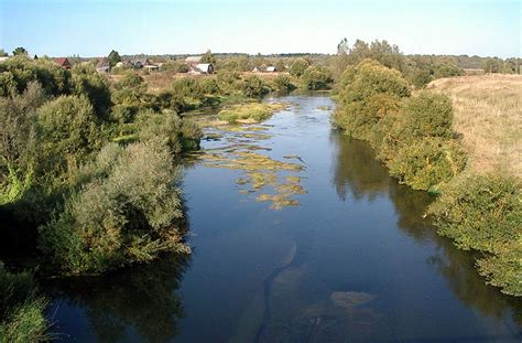 Расположение устья речки Протва в воды Оки
