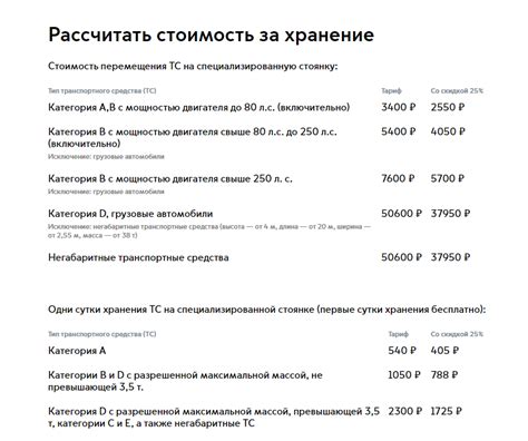 Расчет стоимости пребывания